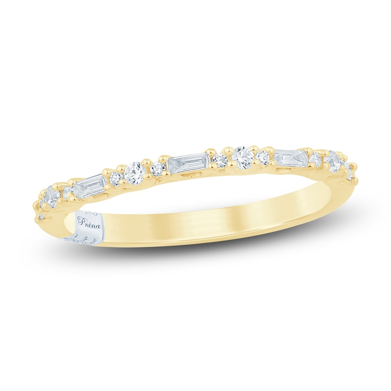 Main Image 1 of Pnina Tornai Baguette & Round-Cut Diamond Stackable Band 1/3 ct tw 14K Yellow Gold