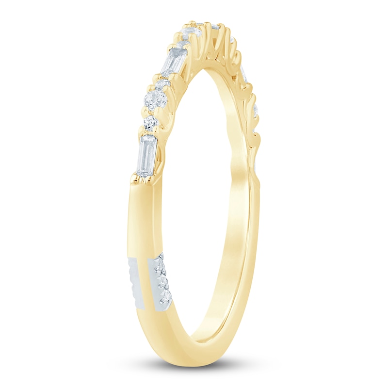 Main Image 2 of Pnina Tornai Baguette & Round-Cut Diamond Stackable Band 1/3 ct tw 14K Yellow Gold