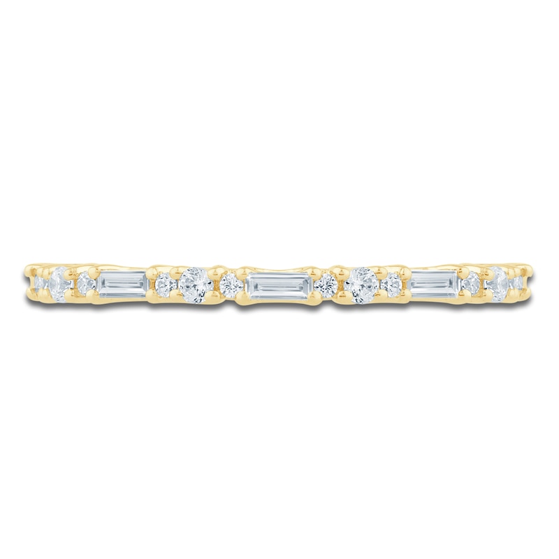 Main Image 3 of Pnina Tornai Baguette & Round-Cut Diamond Stackable Band 1/3 ct tw 14K Yellow Gold