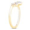 Thumbnail Image 2 of Pear, Marquise & Baguette-Cut Diamond Contour Ring 1/5 ct tw 14K Yellow Gold