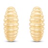 Thumbnail Image 1 of Scalloped Huggie Hoop Earrings 10K Yellow Gold