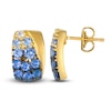 Thumbnail Image 1 of Le Vian Denim Ombré Sapphire Earrings 14K Honey Gold