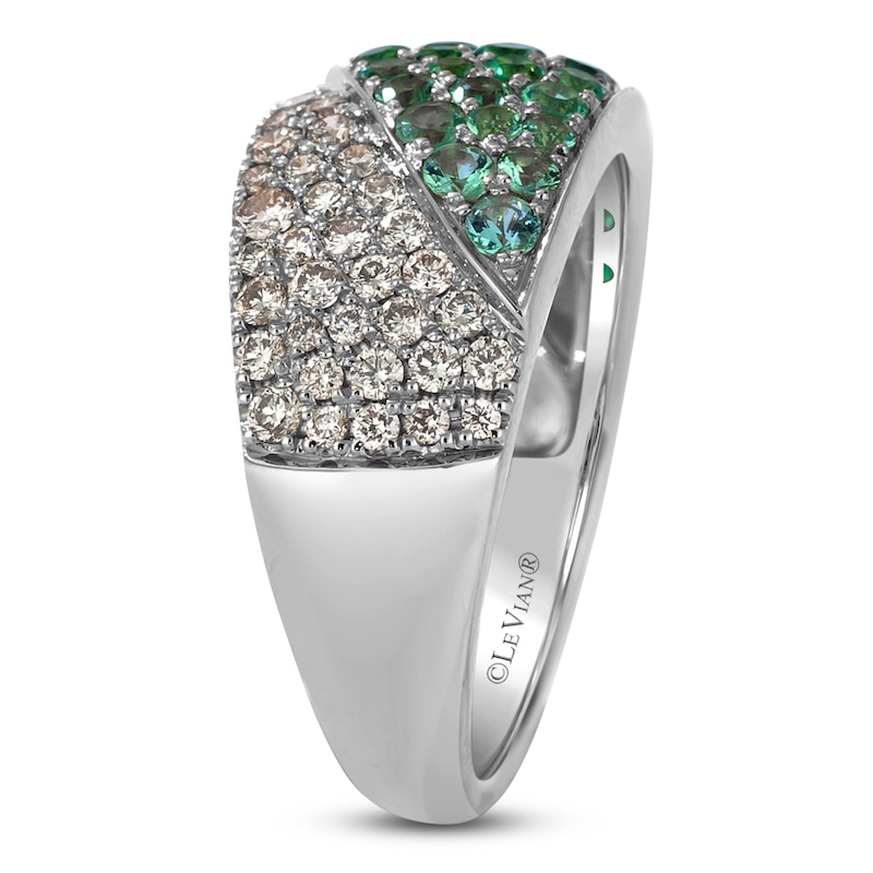 Main Image 3 of Le Vian Emerald Ombré Ring 3/8 ct tw Diamonds 14K Vanilla Gold