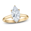 Thumbnail Image 1 of Marquise-Cut Lab-Created Diamond Solitaire Plus Engagement Ring 2 ct tw 18K Yellow Gold (VS2/F)