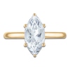 Thumbnail Image 3 of Marquise-Cut Lab-Created Diamond Solitaire Plus Engagement Ring 2 ct tw 18K Yellow Gold (VS2/F)