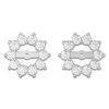 Thumbnail Image 3 of Lab-Created Diamond Flower Earring Jackets 2-1/5 ct tw 10K White Gold