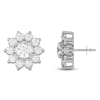 Thumbnail Image 4 of Lab-Created Diamond Flower Earring Jackets 2-1/5 ct tw 10K White Gold