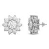 Thumbnail Image 5 of Lab-Created Diamond Flower Earring Jackets 2-1/5 ct tw 10K White Gold