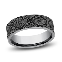 Snake Wedding Band Gray Tantalum 7mm