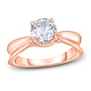 Thumbnail Image 0 of Diamond Solitaire Concave Engagement Ring 1 ct tw Round 14K Rose Gold (I2/I)