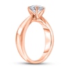 Thumbnail Image 1 of Diamond Solitaire Concave Engagement Ring 1 ct tw Round 14K Rose Gold (I2/I)