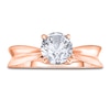 Thumbnail Image 2 of Diamond Solitaire Concave Engagement Ring 1 ct tw Round 14K Rose Gold (I2/I)