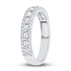 Thumbnail Image 2 of Diamond Ring 1/2 ct tw Baguette/Round 10K White Gold