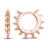 Thumbnail Image 1 of Polished Spike Huggie Earrings 14K Rose Gold 10mm