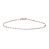 Thumbnail Image 1 of Solid Diamond-Cut Valentino Bracelet 14K Rose Gold 7.5&quot; Adj.