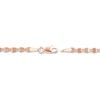 Thumbnail Image 3 of Solid Diamond-Cut Valentino Bracelet 14K Rose Gold 7.5&quot; Adj.