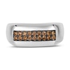 Thumbnail Image 3 of Le Vian Men's Chocolate Diamond Ring 1/2 ct tw Round 14K Vanilla Gold