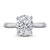 Thumbnail Image 3 of Lab-Created Diamond Solitaire Ring 2-1/2 ct tw Oval 14K White Gold (F/VS2)