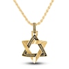 Thumbnail Image 1 of 1933 by Esquire Men's Star of David Pendant Necklace 14K Yellow Gold-Plated Sterling Silver 22&quot;