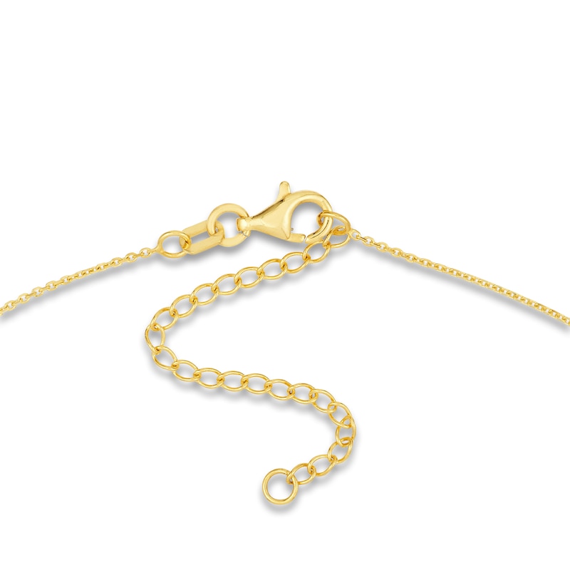 Main Image 3 of Mariner Link Chain Diamond Accent 14K Yellow Gold 18&quot;