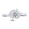 Thumbnail Image 4 of Diamond Engagement Ring 5/8 ct tw Round/Marquise 14K White Gold