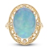 Thumbnail Image 1 of Natural Opal Ring 1/20 ct tw Diamonds 14K Yellow Gold