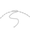 Thumbnail Image 2 of Diamond-Cut Solid Bead Chain Choker Necklace 14K White Gold 13" Adj.