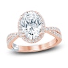 Thumbnail Image 1 of Pnina Tornai Lab-Created Diamond Engagement Ring 3 ct tw Oval/Round 14K Rose Gold