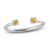 Thumbnail Image 1 of Juliette Maison Natural Citrine Cuff Ring 10K White Gold