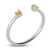 Thumbnail Image 2 of Juliette Maison Natural Citrine Cuff Ring 10K White Gold