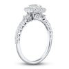 Thumbnail Image 2 of Diamond Engagement Ring 1 ct tw Pear/Round 14K White Gold