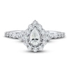 Thumbnail Image 3 of Diamond Engagement Ring 1 ct tw Pear/Round 14K White Gold