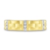 Thumbnail Image 2 of Men's Diamond Wedding Band 1/5 ct tw Round 14K Two-Tone Gold