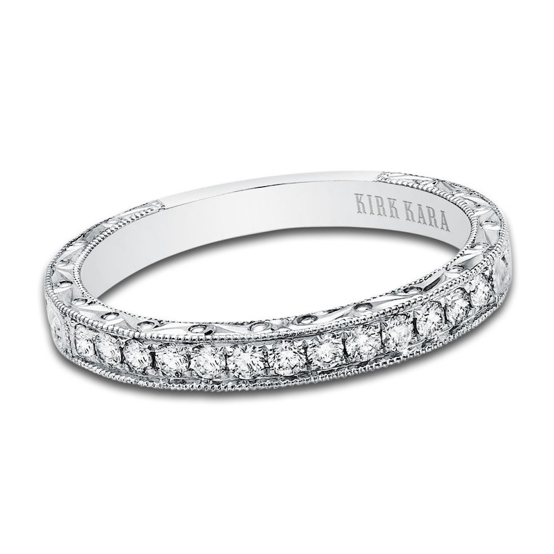 Main Image 1 of Kirk Kara Diamond Wedding Band 1/5 ct tw Round Platinum