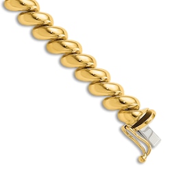 Vera Wang Men 6.2mm Solid Cuban Link Chain Bracelet in Sterling Silver -  8.5