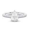 Thumbnail Image 3 of Diamond Engagement Ring 1-1/3 ct tw Pear/Round Platinum