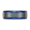 Thumbnail Image 3 of Men's Wedding Band Black Zirconium/Blue Ion-Plating 8.0mm