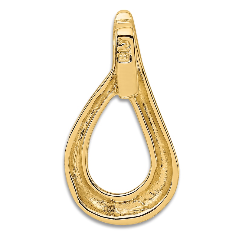 Main Image 3 of High-Polish Teardrop Slide Charm 14K Yellow Gold