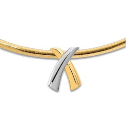 High-Polish Necklace 14K Two-Tone Gold