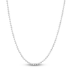 Thumbnail Image 0 of Solid Diamond-Cut Beaded Chain Necklace 14K White Gold 18" 2mm