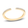 Thumbnail Image 1 of Diamond Stackable Open Cuff Ring 1/10 ct tw Round 14K Yellow Gold