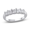 Thumbnail Image 1 of Lab-Created Diamond Anniversary Band 1-1/2 ct tw Princess 14K White Gold