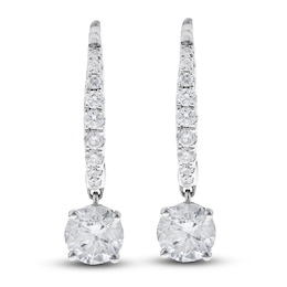 Diamond Earrings 1 ct tw Round 14K White Gold