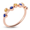Thumbnail Image 1 of Juliette Maison Natural Blue Sapphire & Natural Orange Citrine Ring 10K Rose Gold