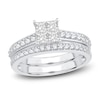 Thumbnail Image 1 of Diamond Bridal Set 1 ct tw Princess/Round 14K White Gold