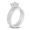 Thumbnail Image 2 of Diamond Bridal Set 1 ct tw Princess/Round 14K White Gold