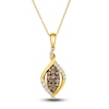 Thumbnail Image 1 of Le Vian Diamond Pendant Necklace 3/8 ct tw Round 14K Honey Gold