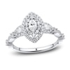 Thumbnail Image 1 of Diamond Engagement Ring 3/4 ct tw Marquise/Round 14K White Gold