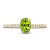 Thumbnail Image 3 of LALI Jewels Natural Peridot Engagement Ring 1/10 ct tw Round 14K Yellow Gold