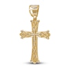 Thumbnail Image 2 of Men's Diamond Cross Charm 1-1/8 ct tw Round 14K Yellow Gold